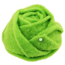 Plsť růžově zelená Ø8cm V4,5cm 6ks