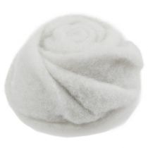 Filc růžový bílý Ø8cm V4cm 6ks