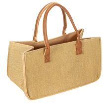 položky Plstěná taška s imitací rafie 50cm x 25cm x 25cm