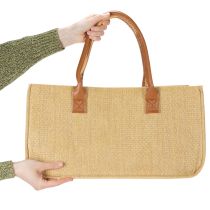 položky Plstěná taška s imitací rafie 50cm x 25cm x 25cm