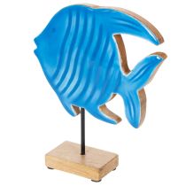 položky Dřevěná figurka ryby, námořní dekorace, ručně vyrobená stolní dekorace do obývacího pokoje, 22 cm