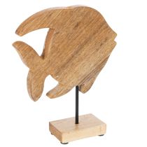 položky Dřevěná figurka ryby, námořní dekorace, ručně vyrobená stolní dekorace do obývacího pokoje, 22 cm