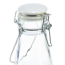 položky Dekorace na láhev skleněná láhev s uzávěrem Ø8cm 24cm