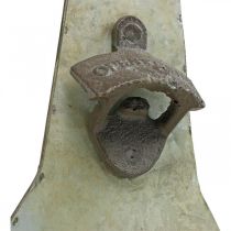 Otvírák na láhve vintage kovová dekorace se sběrnou nádobou V41cm