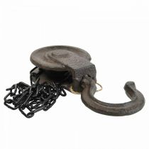 položky Kladka Deco Metal Deco Hnědá Černá Vintage 40cm