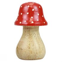 položky Muchomůrka dekorace houby dřevěné houby podzimní dekorace V6/8/10cm sada 3 ks