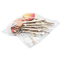 položky Dekorativní dřevěné zátky z muchomůrky, květinové zátky ze dřeva 18cm 12 ks