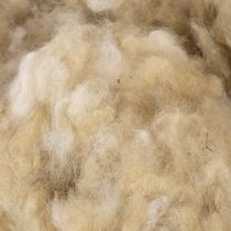 položky Přírodní béžová ovčí vlna, volná, na tvoření a zdobení, 250 g