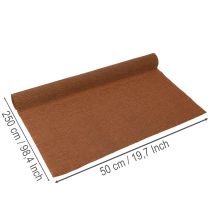 položky Krepový papír pro květinářství, hnědý, role o šířce 50 cm