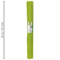 položky Krepový papír na květinářství, květinářský krep, trávově zelený 50×250cm 5 ks
