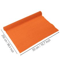 položky Krepový papír pro květinářství, oranžová role, 50x250cm