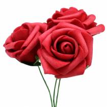 Pěnová růže Ø3,5cm červená 48str