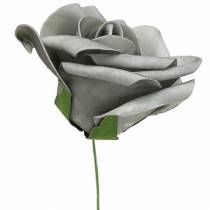 položky Pěnová růže Ø10cm šedá 8ks