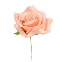položky Pěnová růže Ø 6cm lososově růžová 27p