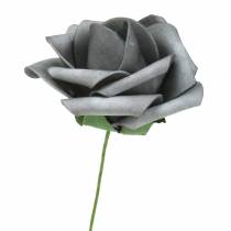 Pěnová růže Ø7,5cm různé barvy 18ks