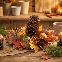 položky Přírodní šišky, ozdobné šišky na tvoření, 10-11 cm, 5 kusů