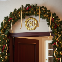 položky Výročí číslo 80 ve zlatě Ø40cm