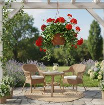 položky Závěsný košík Ø25cm terakota