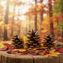 položky Černé šišky 5cm přírodní 5ks