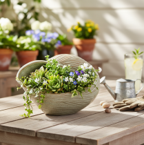 položky Keramická miska s motivem mušlí pro elegantní dekoraci do obývacího pokoje, 23 cm