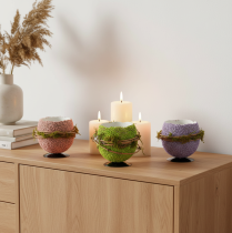 položky Dekorativní miska na velikonoční vajíčka pro jarní nebo velikonoční dekoraci stolu, 9 cm, 4 kusy