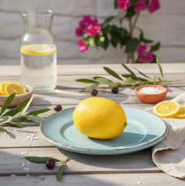 položky Středomořská ozdoba citron umělý citron Ø6,5cm 9cm