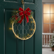 položky Dekorativní kovové závěsné kroužky z rafie, Ø20cm, 4 kusy, boho nástěnná dekorace, dekorace na okno