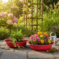 položky Kulatý květináč pro stylovou dekoraci interiéru nebo zahrady, 29 cm, 2 kusy