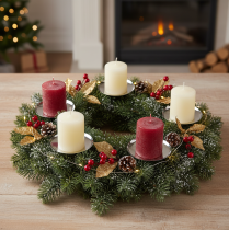 položky Svícen stříbrný Ø10cm 4 ks