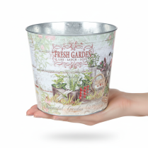 položky Kovový květináč Fresh Garden Colorful Vintage V18 cm