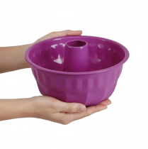 položky Forma na dorty Bundt, kovová, dekorativní forma na dorty, fialová, Ø23cm, V12cm