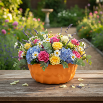 položky Kovová dekorativní forma na pečení Bundt dort oranžová Ø23cm V12cm