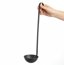 položky Miska na rostliny, dekorativní lopatka, antracitová, Ø12,5 cm, 3 kusy