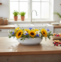 položky Kovová miska, bílá, miska smaltovaného vzhledu, Ø25cm, V7cm