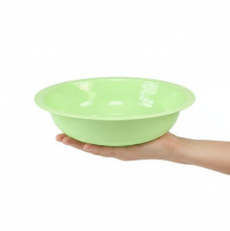 položky Dekorativní kovová miska se smaltovaným vzhledem, zelená limetkově zelená, 25 cm