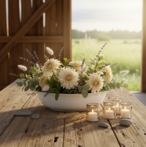 položky Kovová miska, vzhled bílého smaltu, Ø29cm, V7,5cm