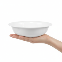 položky Kovová miska, vzhled bílého smaltu, Ø29cm, V7,5cm