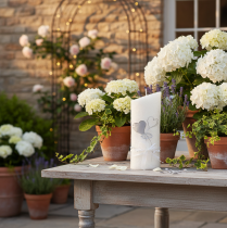 položky Svatební svíčka, stříbrná svatební svíčka, bílá svíčka 210/85mm