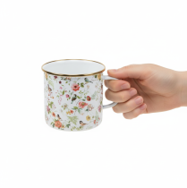 položky Smaltovaný kelímek na květiny, Ø11cm