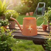 položky Kovové dekorativní konve na zalévání, design oranžové pampelišky, svíčky na čajové svíčky, 12 cm, 2 kusy