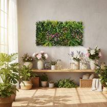 položky Umělá stěna z rostlin 100 x 55 cm vertikální zeleň