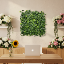 položky Umělá břečťanová rohož 60x60 cm zelená na dekoraci na zeď