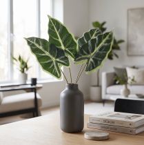 položky Alocasia Elephant Ear Arrow List umělé rostliny zelené 55cm