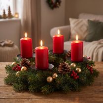položky Zásuvný svícen černý adventní svícen Ø6cm 4 ks