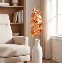 položky Orchidej Phalaenopsis umělá 9 květů červenožlutá 96cm