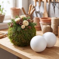 položky Polystyrénová koule Ø10cm bílá 5 ks