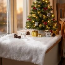 položky Sněhová deka deco umělá sněhová rohož sněhový koberec bílá 200×50cm