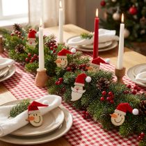 položky Stolní dekorace Santa, sněhulák 4-5cm 12 kusů