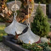 položky Náhrobní dekorace list ginkgo na zavěšení 10cm 3 ks