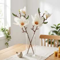 položky Magnolia White Umělá poupata Dekorace Větev V40cm 2ks